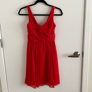 J.Crew silk dress vivid poppy 00P